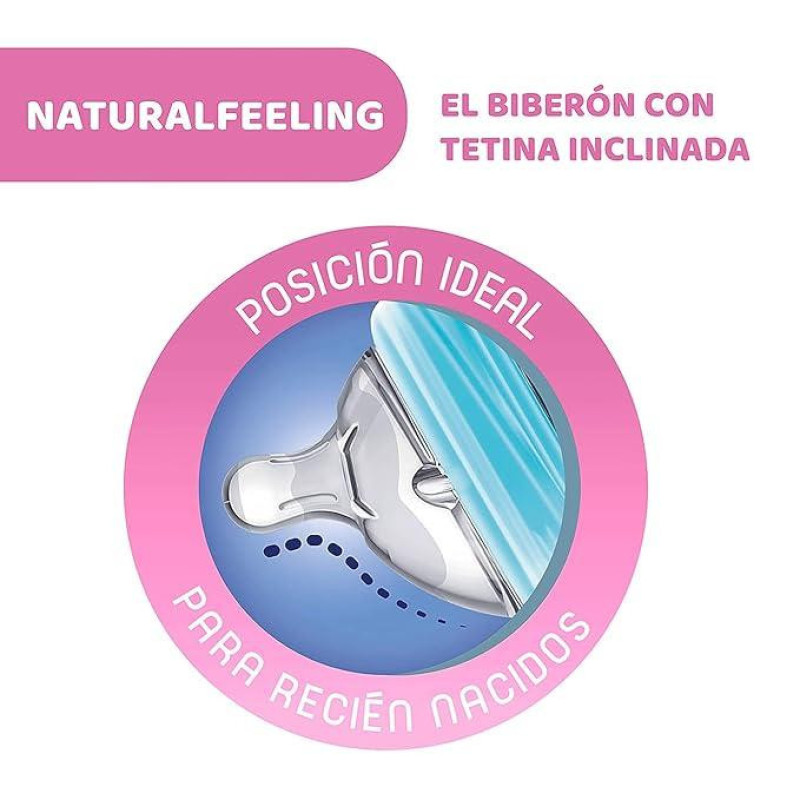 شیشه شیر چیکو مدل نچرال فیلینگ گنجایش 150 میلی لیتر