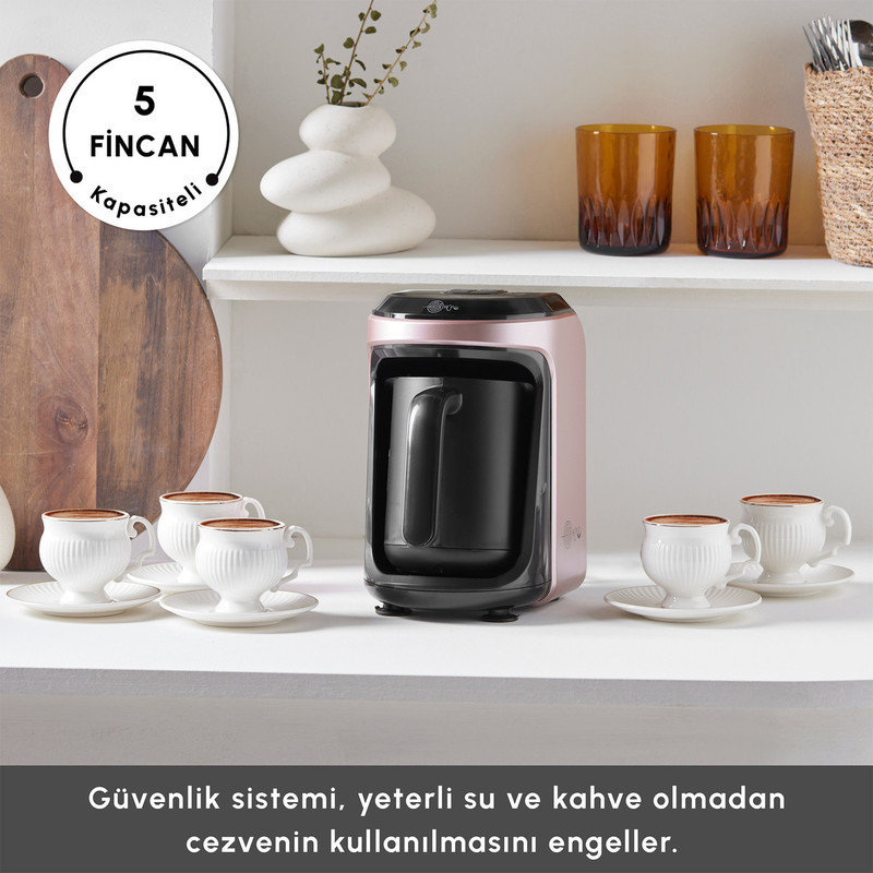 قهوه‌ساز کاراجا مدل Hatır Hüps Aroma، ظرفیت دم‌آوری پنج فنجان فاقد فیلتر