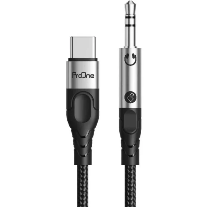کابل تبدیل USB-C به AUX پرووان مدل PCA49 طول 1 متر