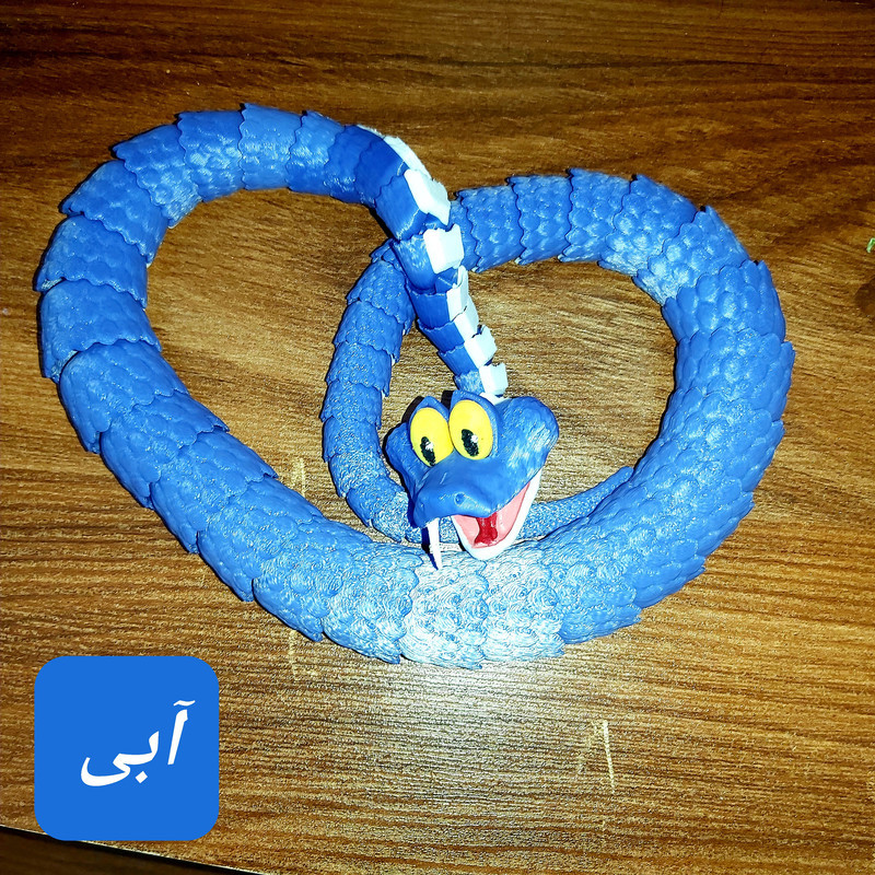 اسباب بازی زینتی طرح مار مفصلی مدل Zootopia 2