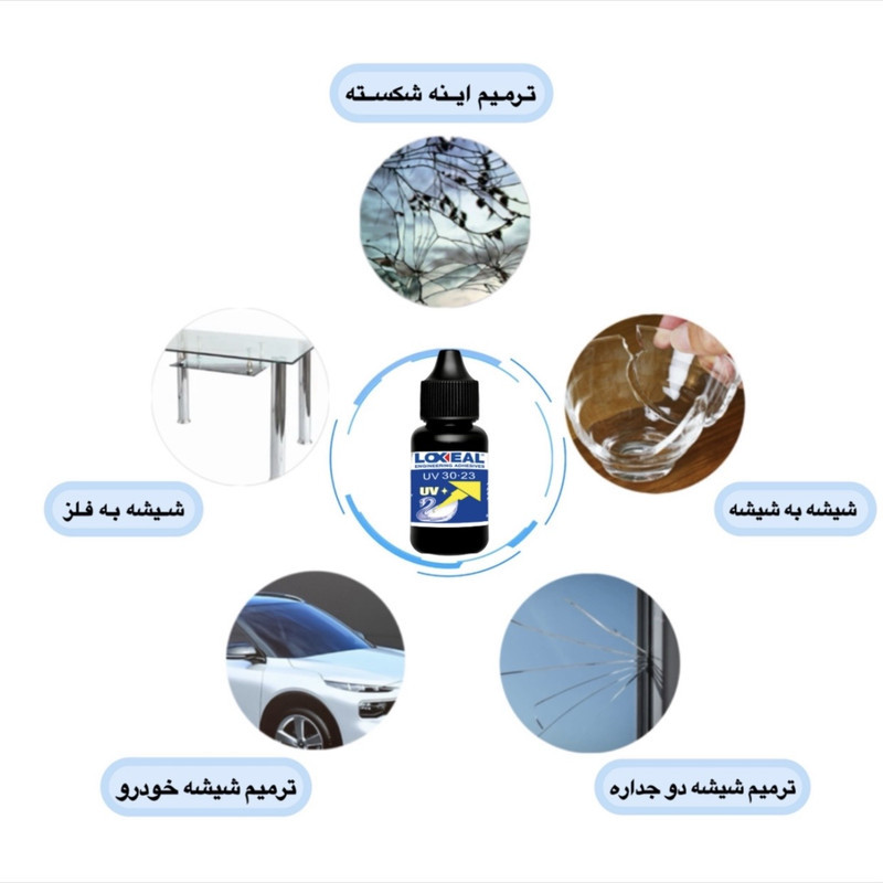 چسب شیشه لاکسیل مدل 23-30 حجم 30 میلی لیتر