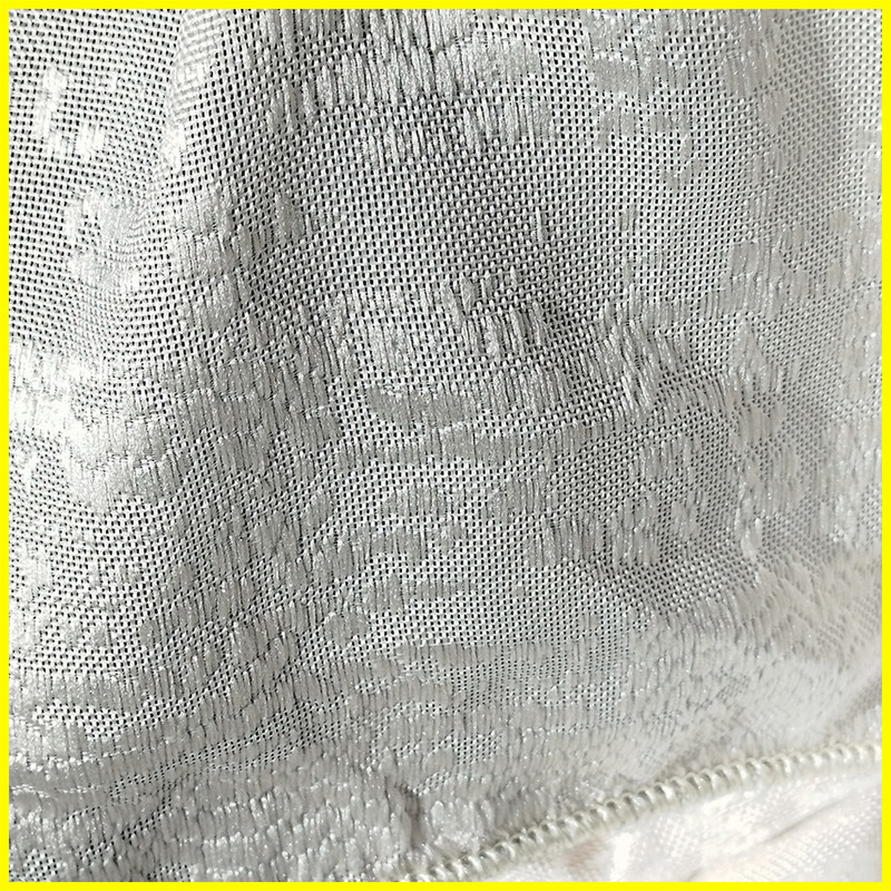 پرده پانچ تیکو دکو مدل حریر کتان ژاکارت طرح محو مدل بدون نیاز به آستر سایز 280 × 300 سانتی‌متر