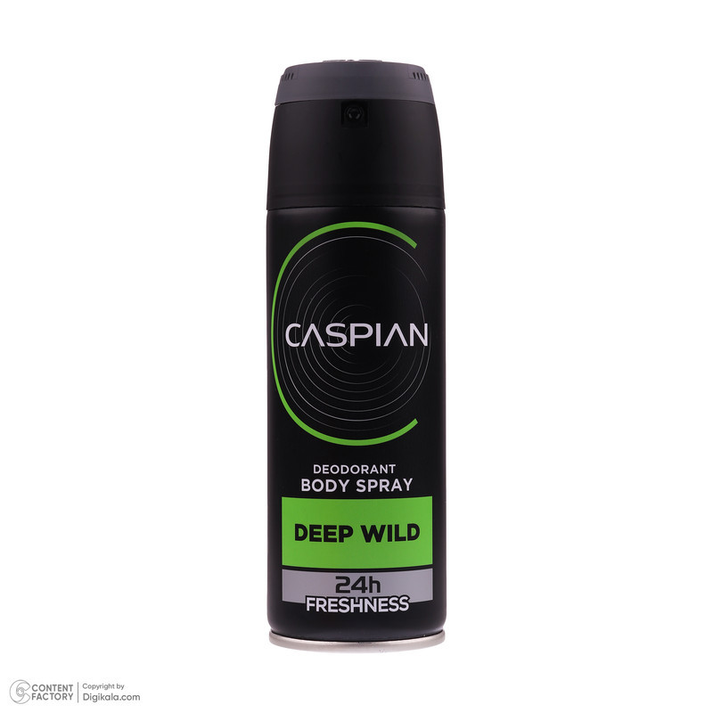 اسپری دئودورانت بدن مردانه کاسپین مدل DEEP WILD حجم 150 میلی لیتر