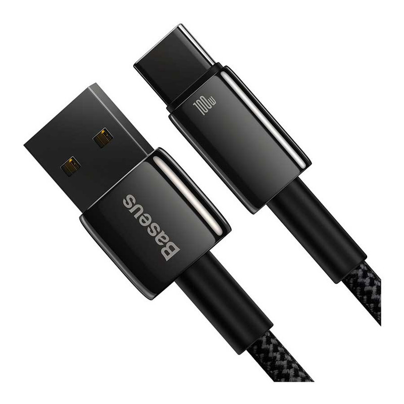 کابل تبدیل USB به USB-C بیسوس مدل Tungsten Gold CAWJ000001 به طول 1 متر