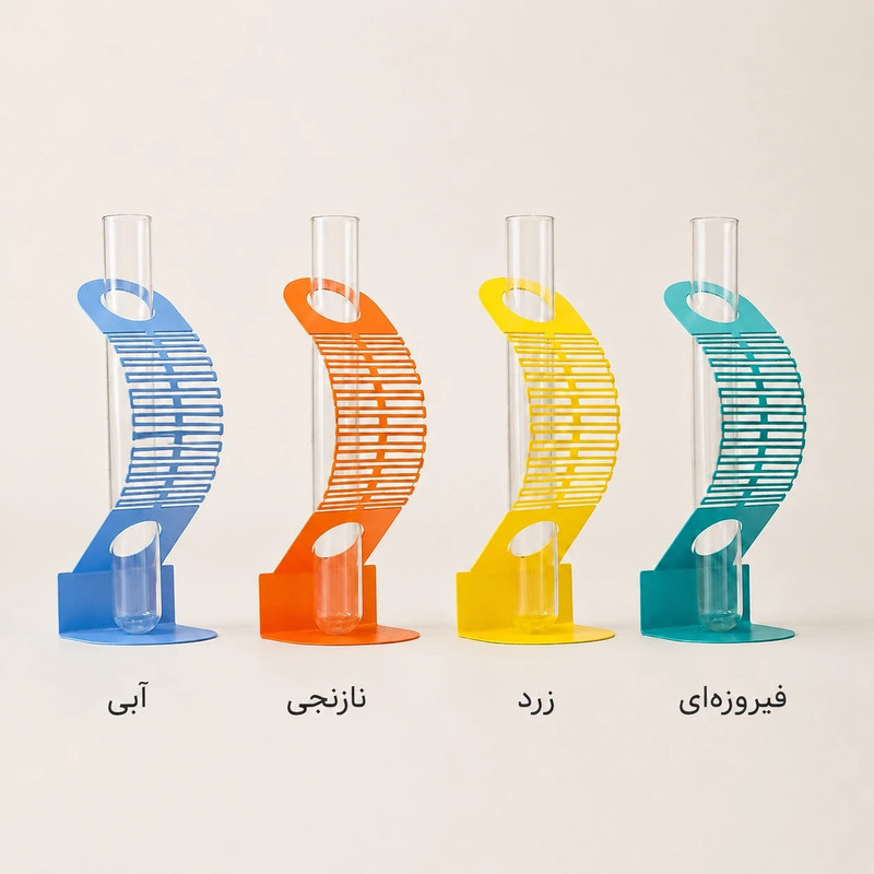 گلدان دکوری مدل فلزی مدرن