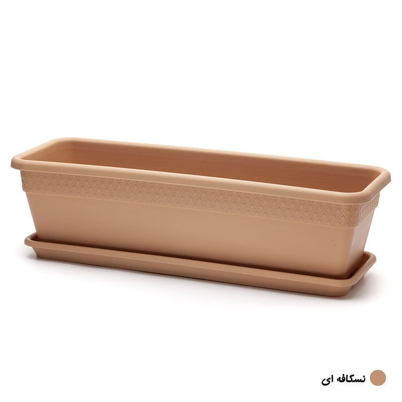 گلدان مدل پلاستیکی مستطیلی کد 603