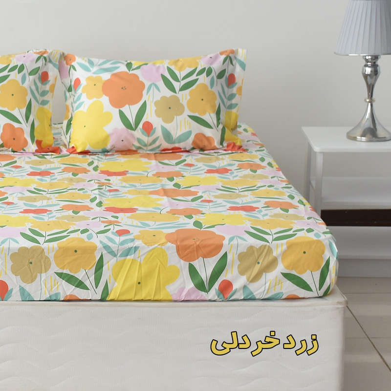 سرویس ملحفه بومرنگ مدل Bahar-90 یکنفره 2 تکه