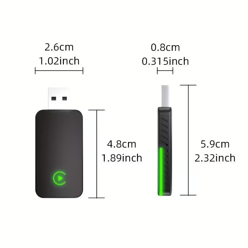 کارپلی و اندروید اتو مدل CPAA M10 2in1 CarplayAndroid Auto به همراه مبدل USB به USB-C