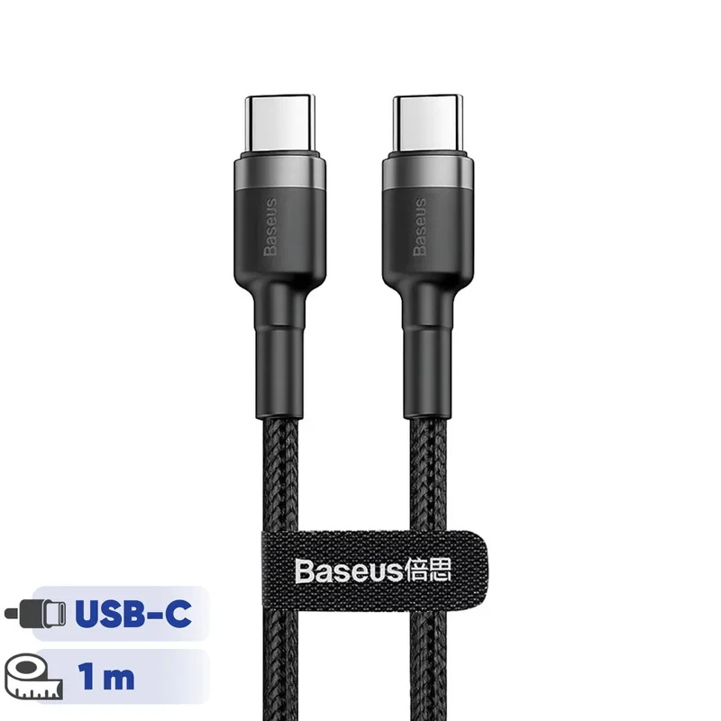 کابل USB-C باسئوس مدل Cafule PD2.0 طول 1 متر