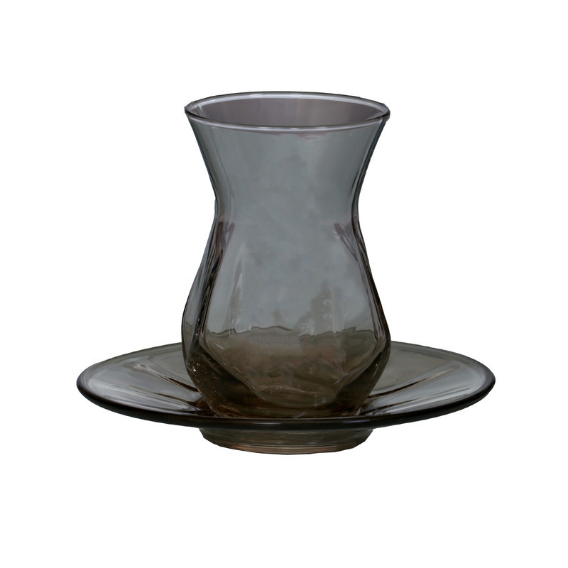 ست فنجان و نعلبکی 12 پارچه لاو مدل ALYAS1-BROWN-L