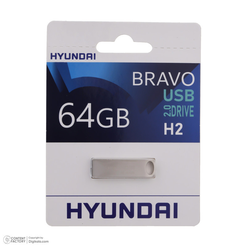 فلش مموری هیوندای مدل H2 USB2.0 ظرفیت 64 گیگابایت