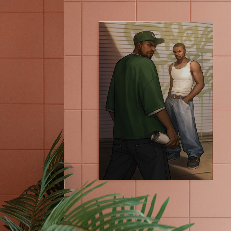 تابلو شاسی مدل گیمینگ جی تی ای GTA SAN ANDREAS سی جی  کد 1211