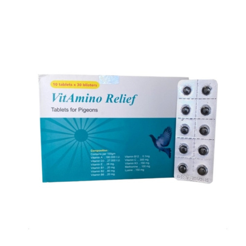 قرص مولتی ویتامین پرندگان ریلایف مدل Vitamino مجموعه 30 عددی