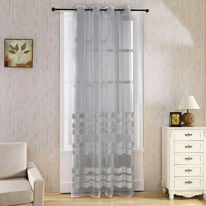 پرده تیکو دکو مدل حریر ژرسه سه لاین ژوردار سایز 140*280 سانتی متر
