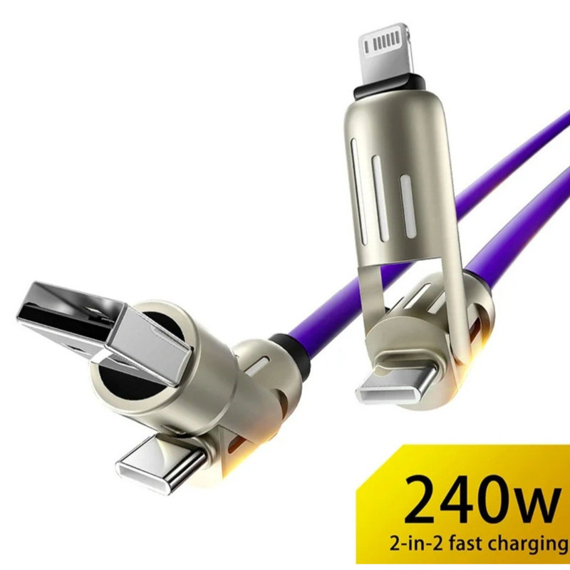 کابل تبدیل USB  USB-C به لایتینگ  USB-C مدل FAST DATA طول 1 متر