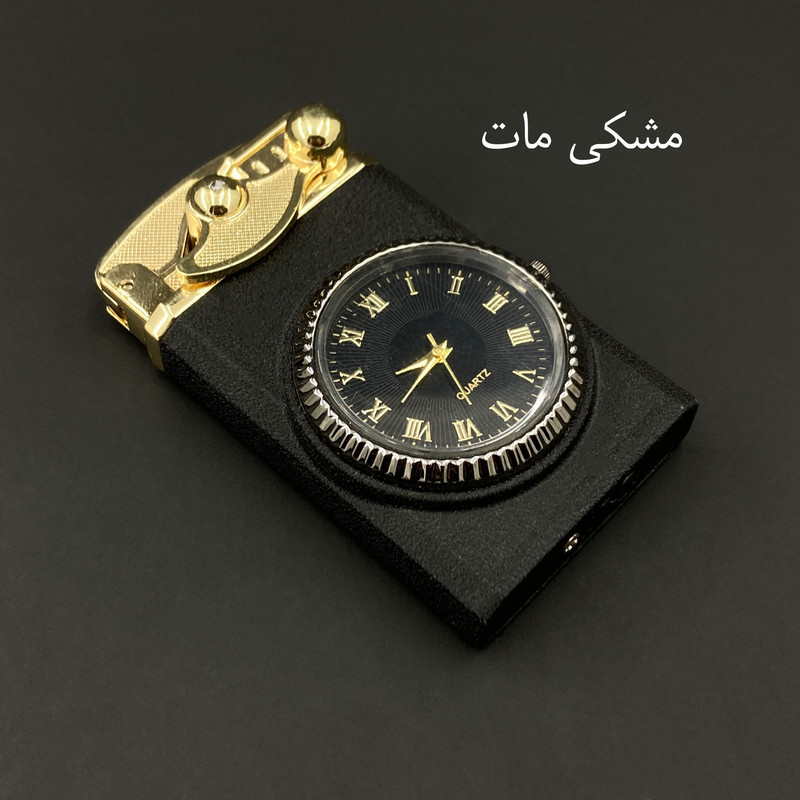 فندک مدل ساعت هندلی دوشعله کد DKD-1348