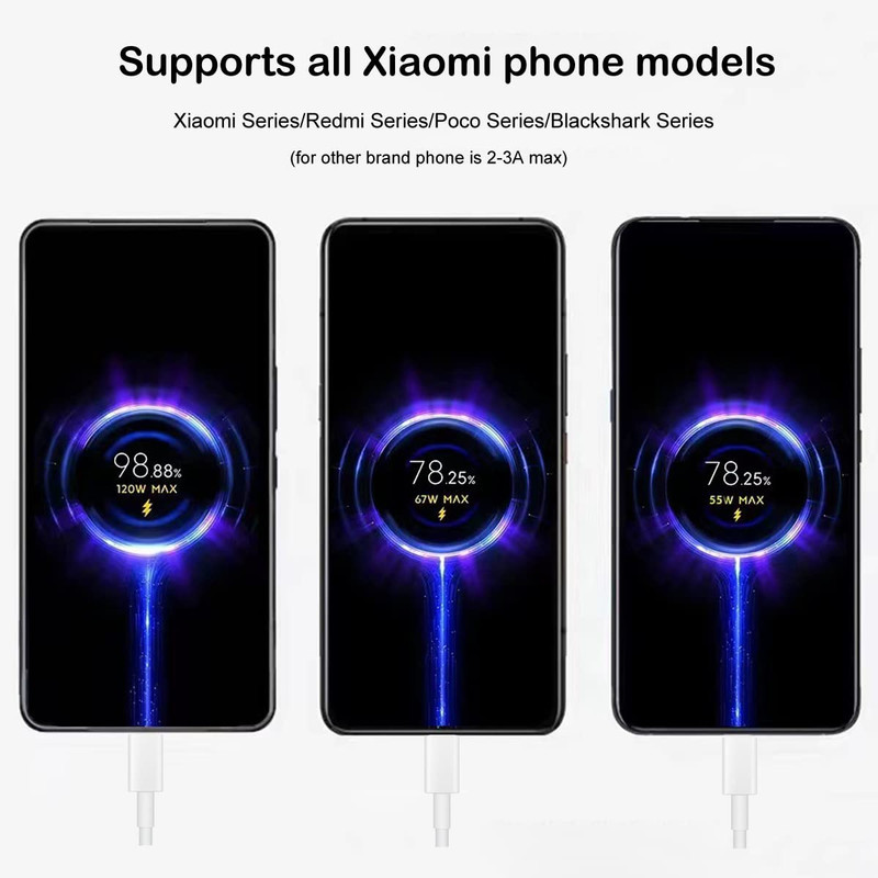 کابل تبدیل USB به USB-C سمگپرس مدل mi Turbo Charger به طول 1 متر
