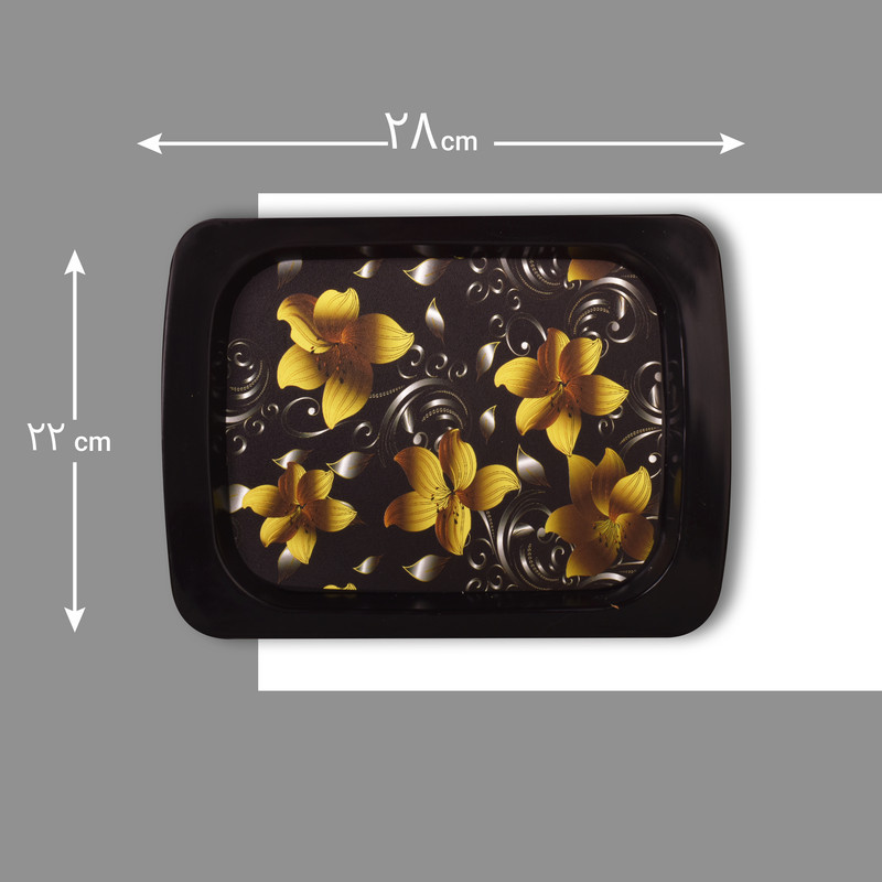 سینی مهروز مدل SE-2001-687 طرح FLOWER