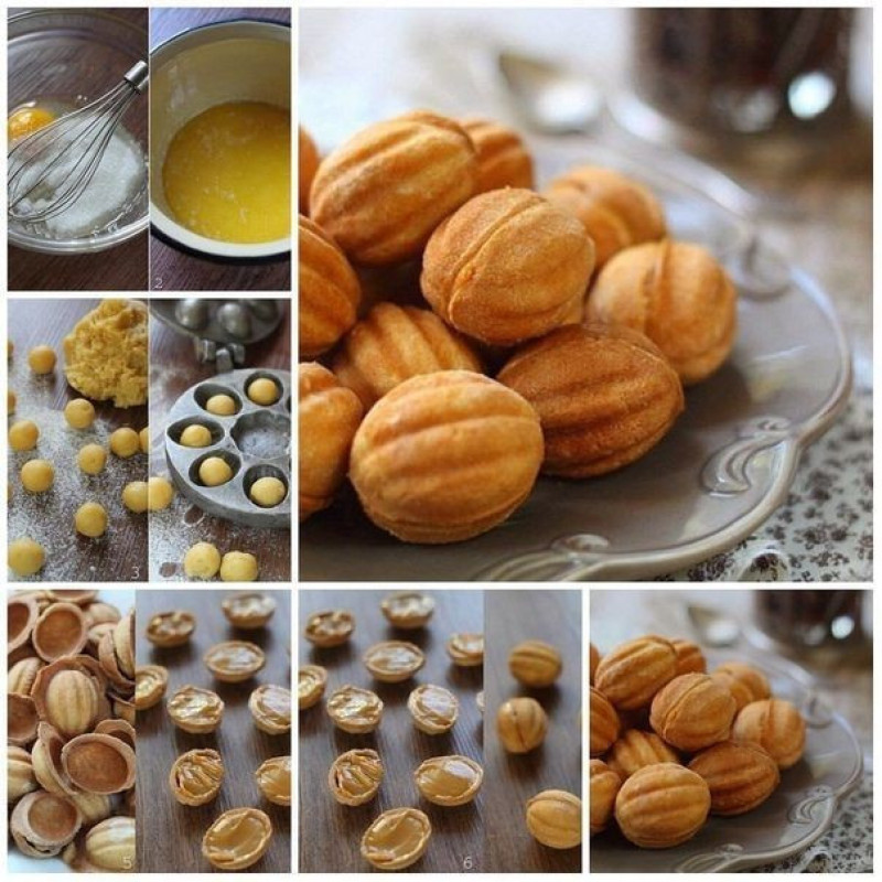 قالب شیرینی به گز مدل گردو روسی