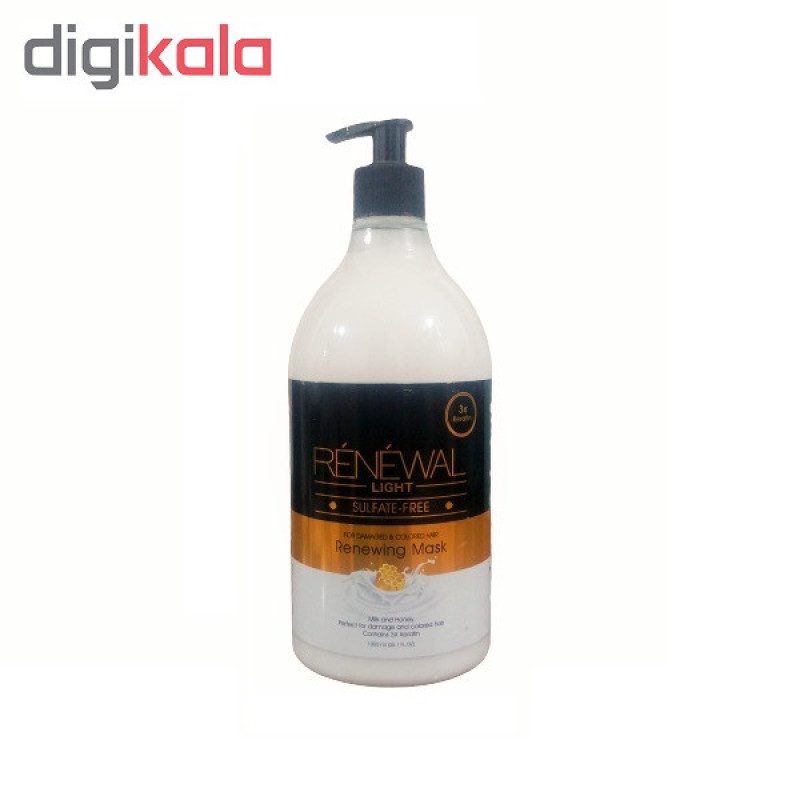ماسک مو رنوال مدل MILK & HONEY حجم 1000 میلی لیتر