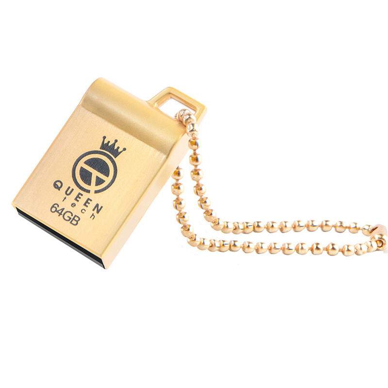 فلش مموری کوئین تک مدل MARVEL C-PLUS ظرفیت 64 گیگابایت با رابط USB 2.0 و USB Type-A، بدنه فلزی مقاوم، سرعت انتقال 30 مگابایت بر ثانیه، سازگار با موبایل، تبلت، کامپیوتر، لپ‌تاپ و تلویزیون