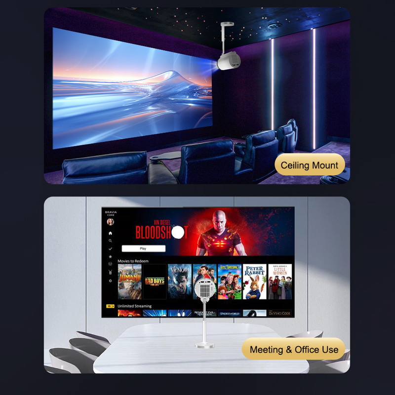 ویدئو پروژکتور مدل TS-7 با رزولوشن 1280x720|HD