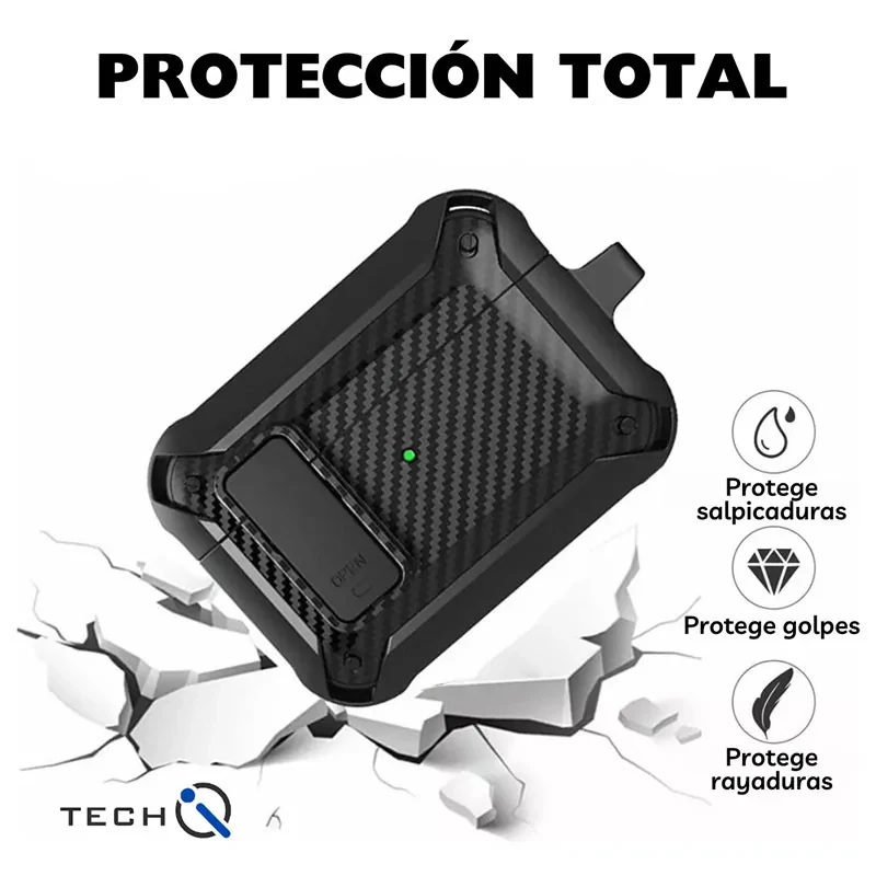 کاور مسیر مدل Eggshell Carbon OPN Lock مناسب برای کیس هدفون بی سیم اپل Airpods 4