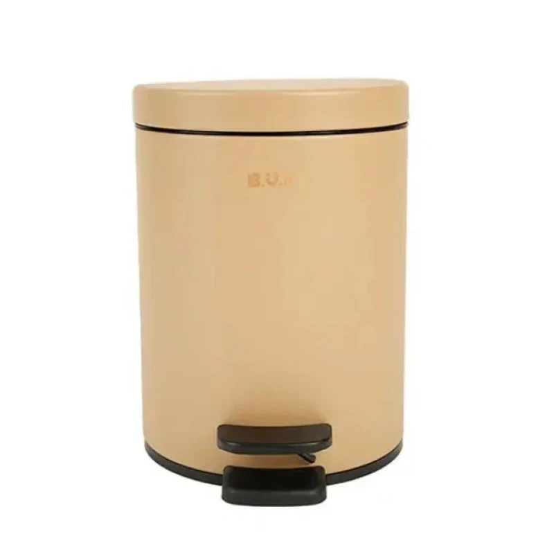 سطل زباله پدالی بی.وی.کی مدل بدنه فلزی آرام بند کد HS8330 گنجایش 5 لیتر