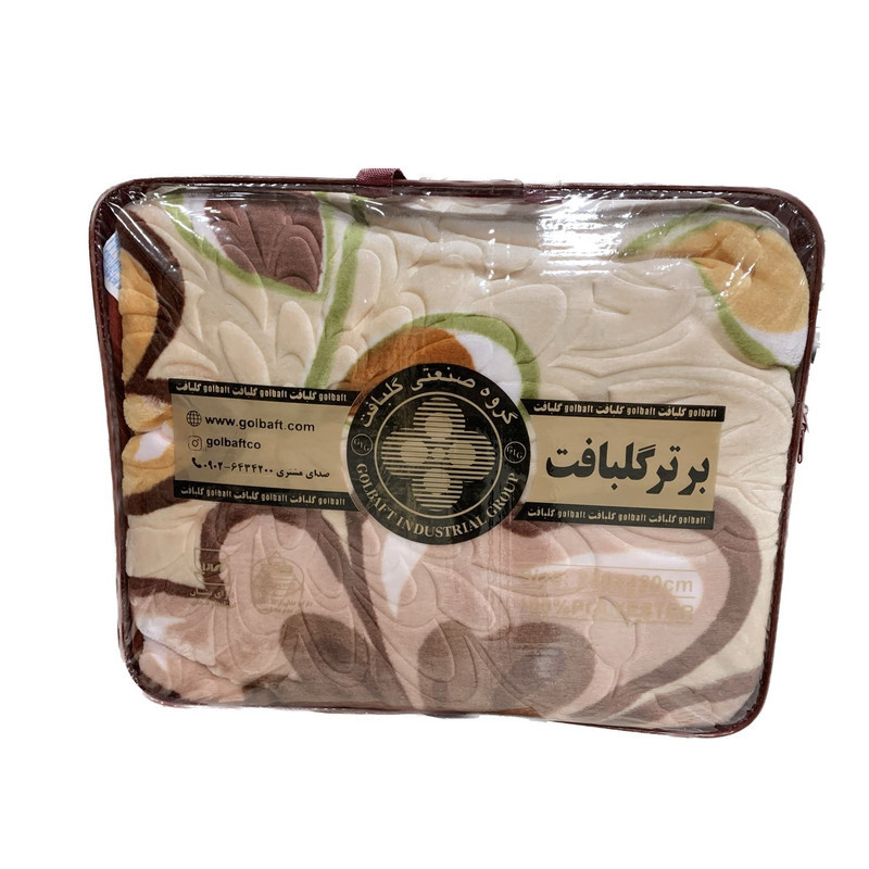 پتو گلبافت مدل برجسته کد 28305 سایز 220x240 سانتی متر