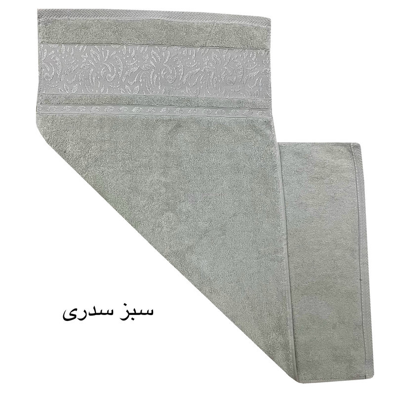 حوله دست و  صورت هنرمند مدل برجسته سایز 40x80 سانتی متر