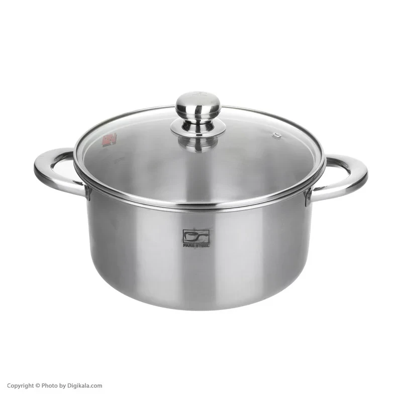 قابلمه پارس استیل مدل کف سه لایه کد 240 سایز 24