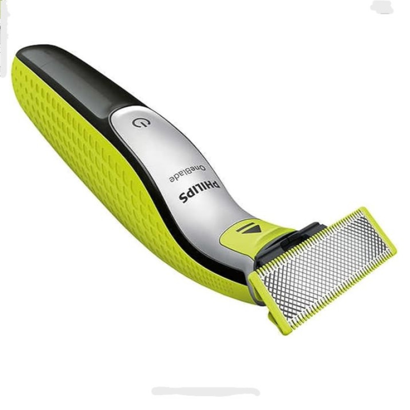 ماشین اصلاح موی صورت و بدن شارژی فیلیپس مدل QP283460 با فناوری OneBlade، ضد آب، تیغه استیل ضد زنگ، خط زن و حجم زن، همراه با 2 تیغه یدک، شارژ 240 دقیقه و زمان استفاده 60 دقیقه