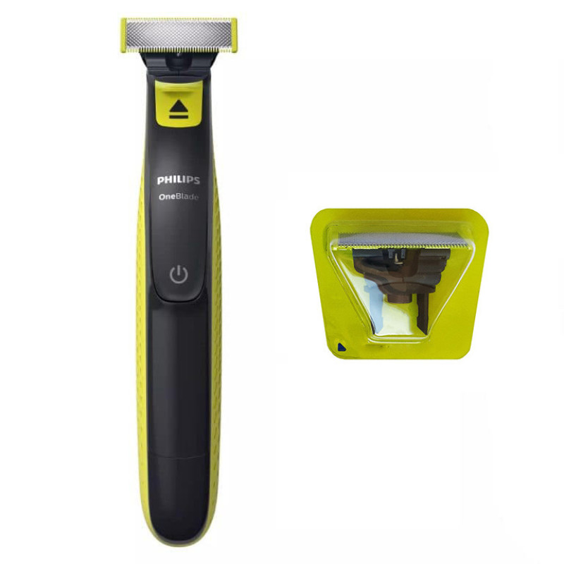 ماشین اصلاح موی صورت و بدن فیلیپس مدل OneBlade QP2724 با تیغه کربن استیل، قابلیت استفاده خشک و مرطوب، شارژ با کابل USB و اصلاح دقیق تا 0.2 میلی‌متر