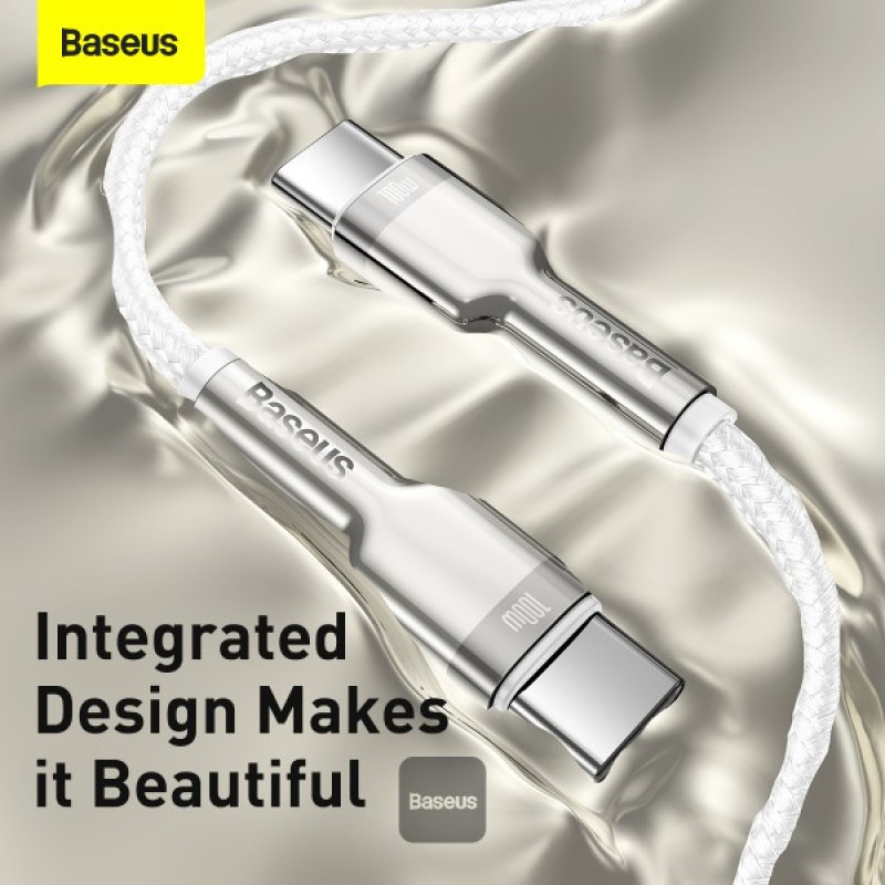 کابل تبدیل USB-C باسئوس مدل Cafule Series Metal Data Cable (100W) طول 1 متر