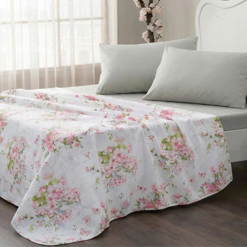 روتختی یک نفره انگلیش هوم مدل Sakura Garden سایز 220x150 سانتی‌متر