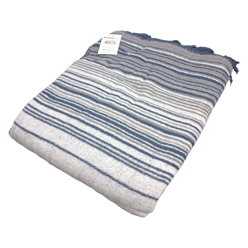 پتو ازدیلک مدل Stripe Lacivert سایز 170×130 سانتی متر