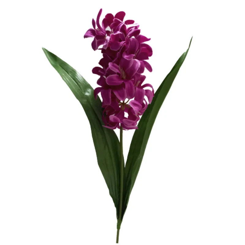 گل مصنوعی PA.1041 شاخه سنبل ارتفاع 35 سانتی‌متر، جنس پارچه و قابلیت شستشو، دارای 2 برگ