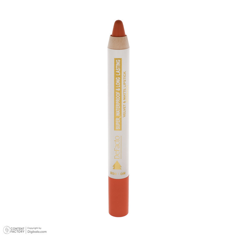 رژ لب مدادی مات دیفکتو مدل Waterproof شماره 8