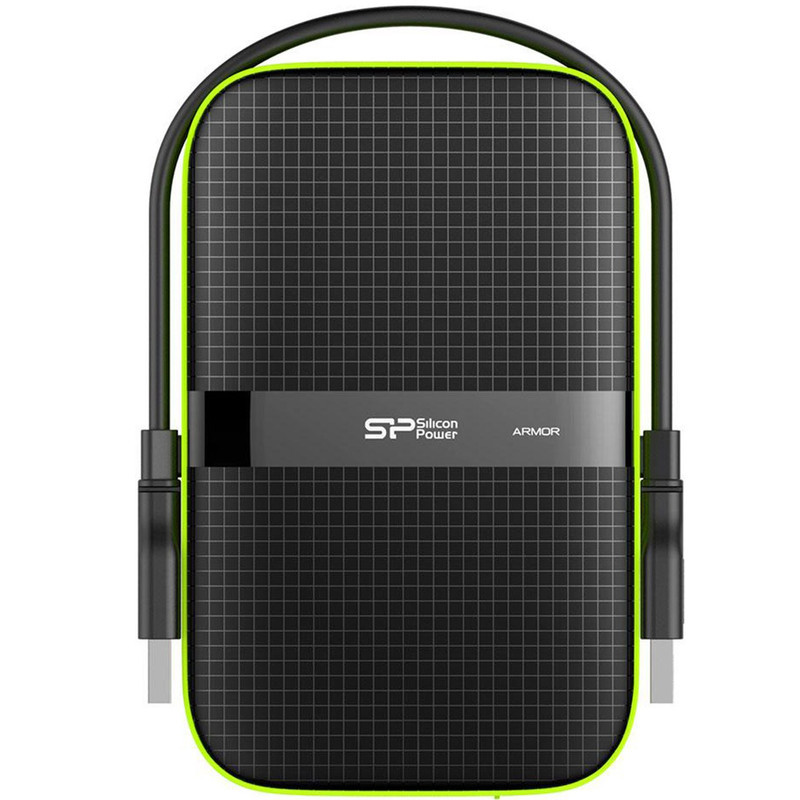 هارد اکسترنال سیلیکون پاور مدل Armor A60 ظرفیت یک ترابایت دارای رابط USB Type-A 3.2