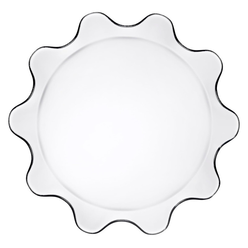میوه‌خوری کریستال پاشاباغچه Splash Serving Platter مدل حلالی، ابعاد 32×32×4 سانتی‌متر، مناسب شستشو با دست و ماشین ظرفشویی