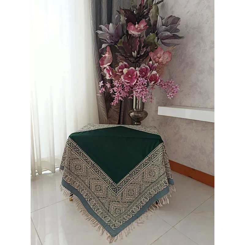 رومیزی مخمل مدل سنتی