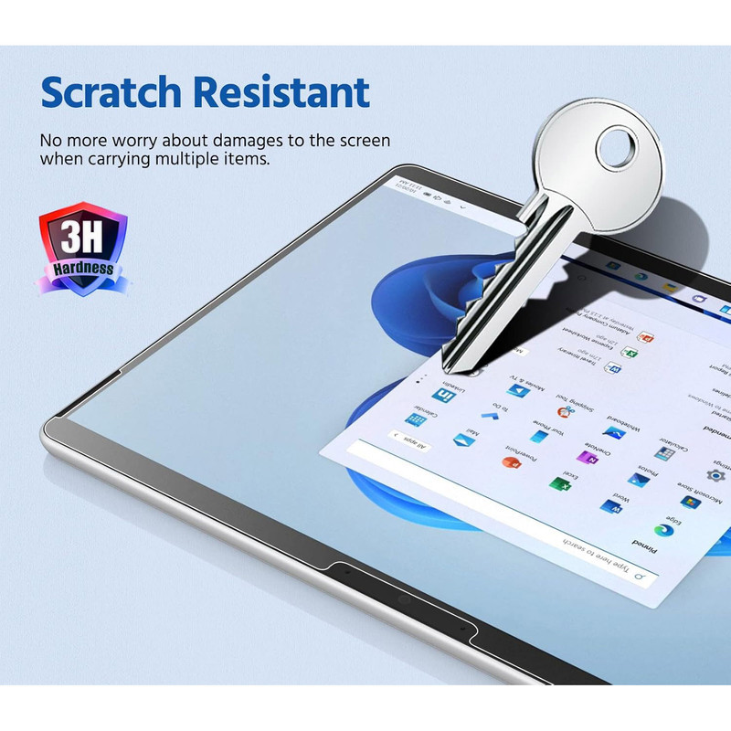 محافظ صفحه نمایش مدل tempered مناسب برای تبلت مایکروسافت Surface Pro 8910
