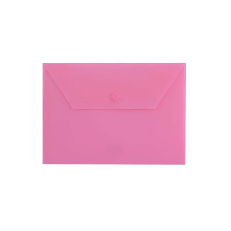 پوشه دکمه دار پاپکو مدل B5-ClearM  سایز A5 بسته 10 عددی