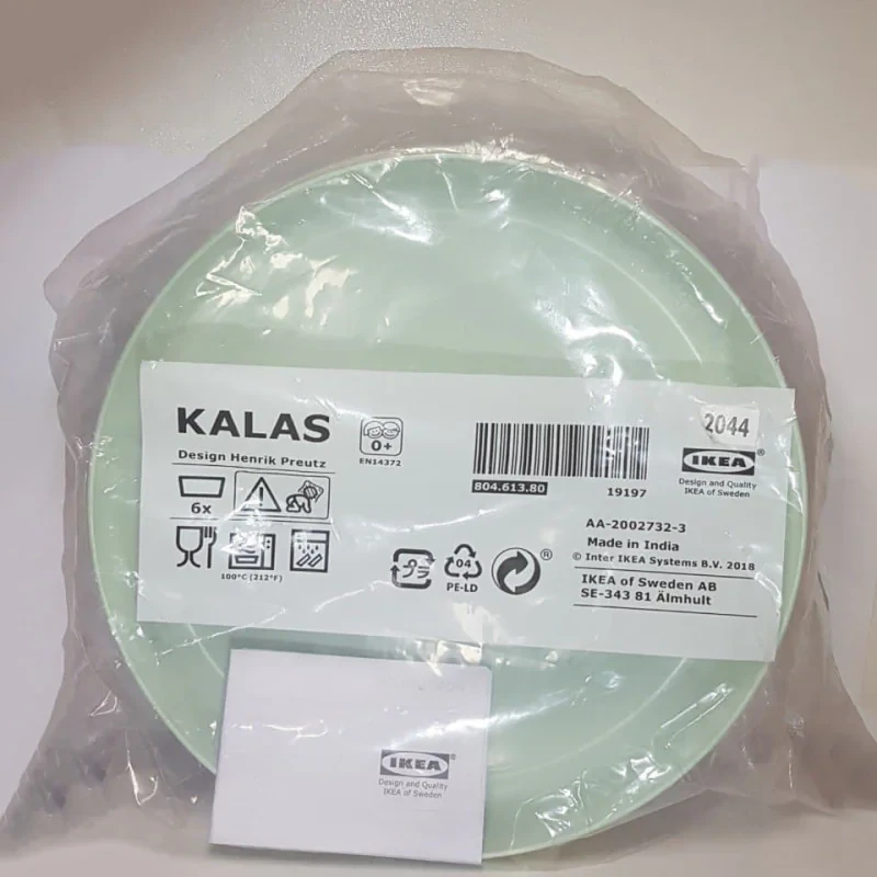 بشقاب کودک ایکیا مدل KALAS-80461380 بسته 6 عددی