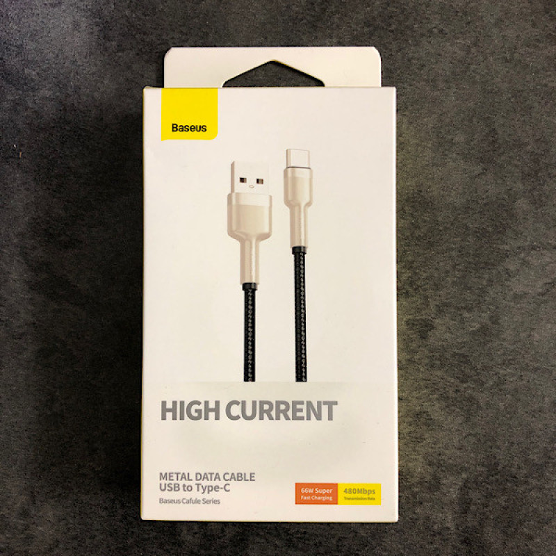 کابل تبدیل USB به USB-C بیسوس مدل CAKF000201 66W طول 2 متر