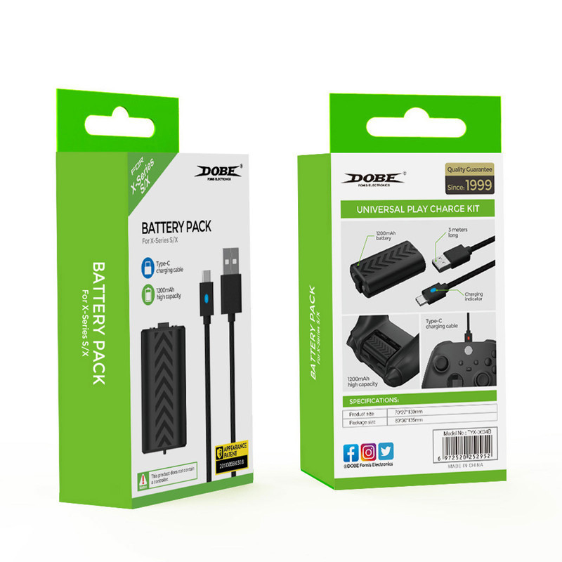 باتری قابل شارژ دابی مدل TYX-0634B مناسب برای Xbox Series به همراه کابل USB-C
