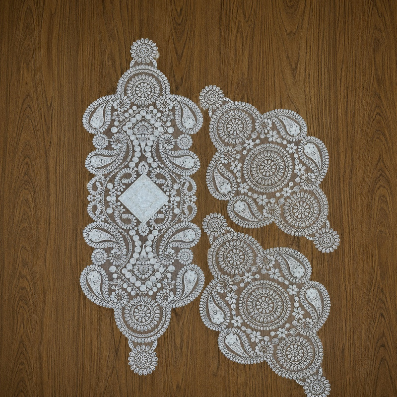 ست رومیزی و رانر 3 تکه مدل R3003O