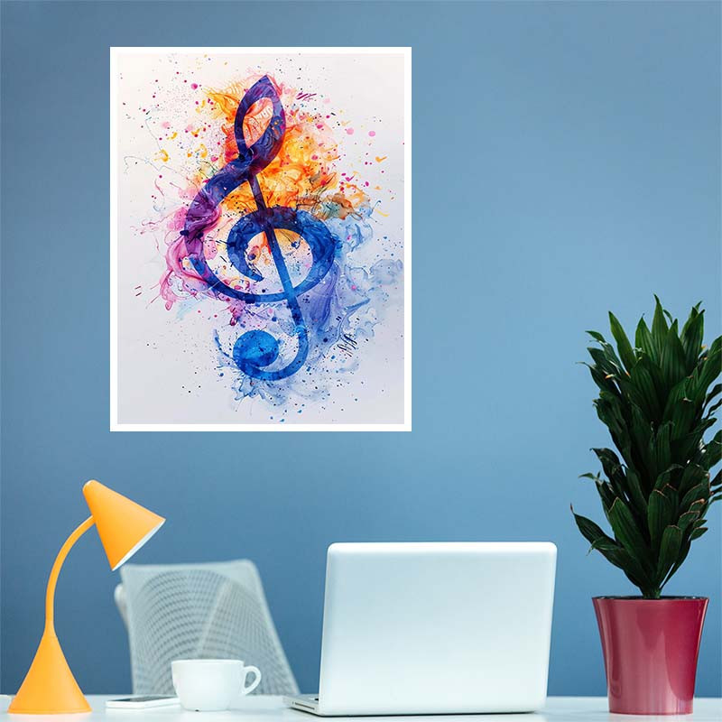 پوستر کارنيکا طرح موسیقی Music کد 14851 مجموعه 8 عددی