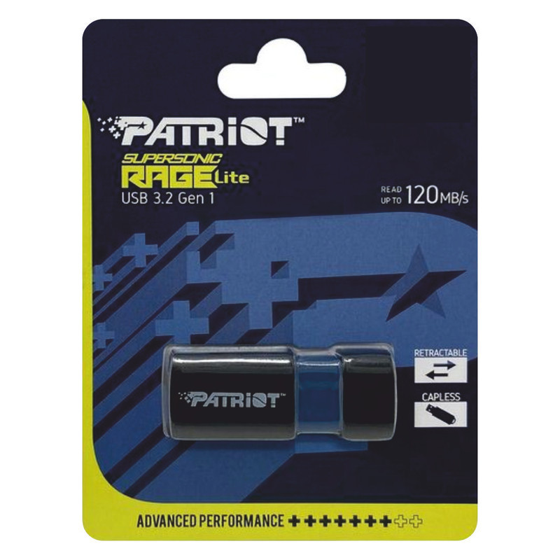 فلش مموری پتریوت مدل Supersonic Rage Lite ظرفیت 128 گیگابایت