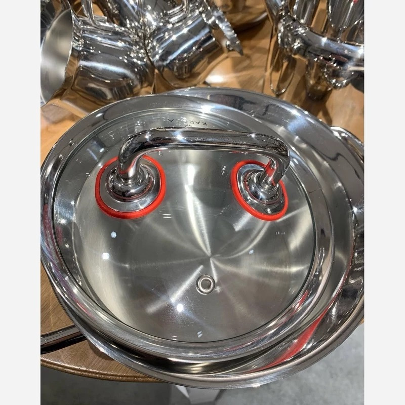 سرویس قابلمه و تابه استیل 17 پارچه کاراجا مدل Osaka PowerSteel Pro